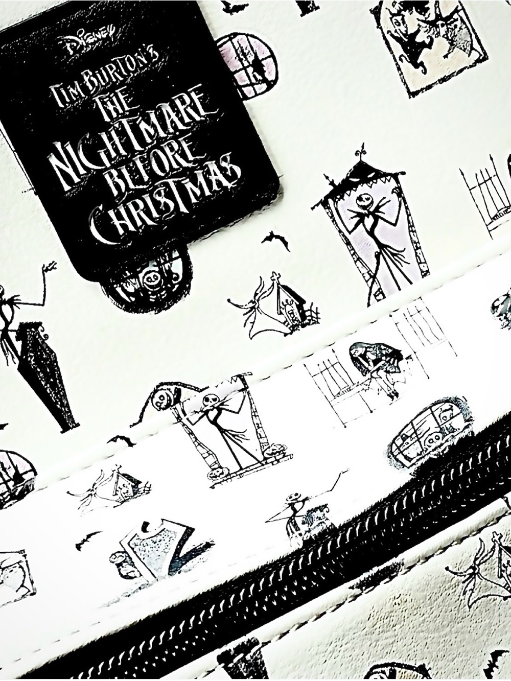 Loungefly Nightmare Before Christmas Kids Bag - White and Black